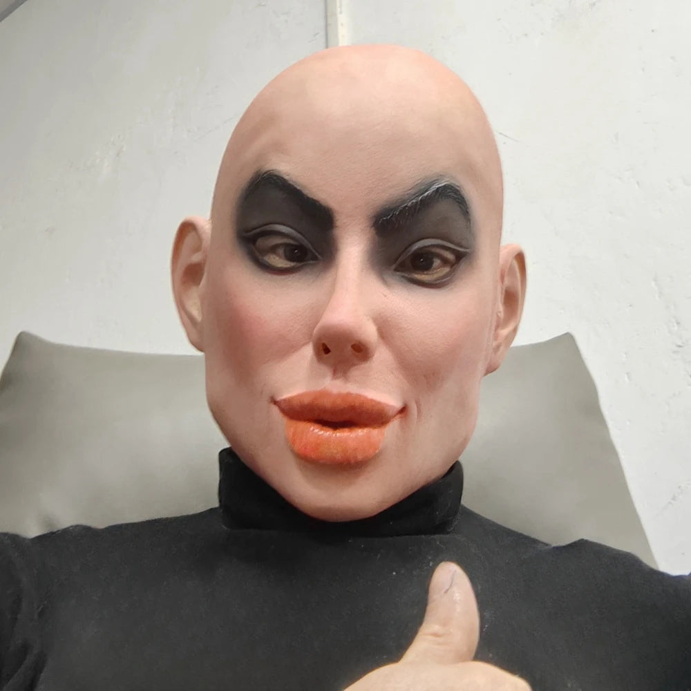 Rubber and latex mask, theme party accessory