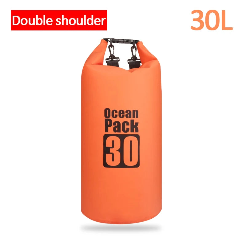 Sac étanche en PVC pour l'extérieur, 5L 10L 20L 30L, rangement pliable pour plongée, pour hommes et femmes, plage, natation, Rafting