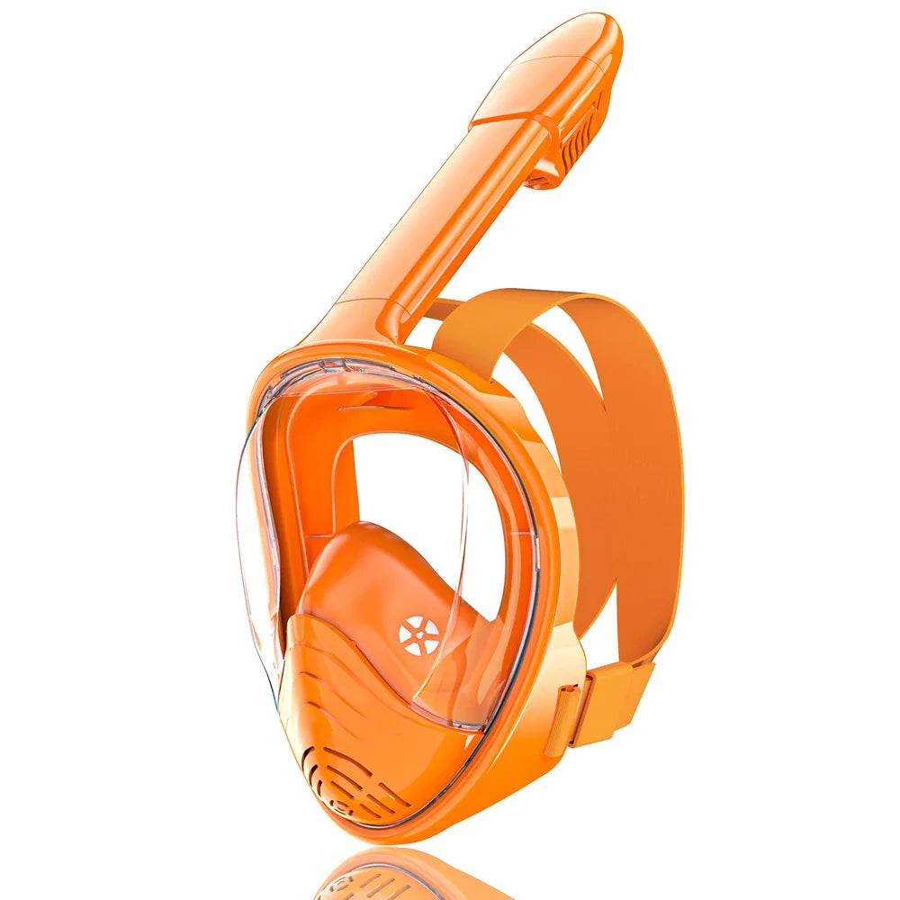 Masque de plongée complet pour enfants, avec support de caméra détachable, vue large, Anti-buée, Anti-fuite, natation en apnée pour enfants