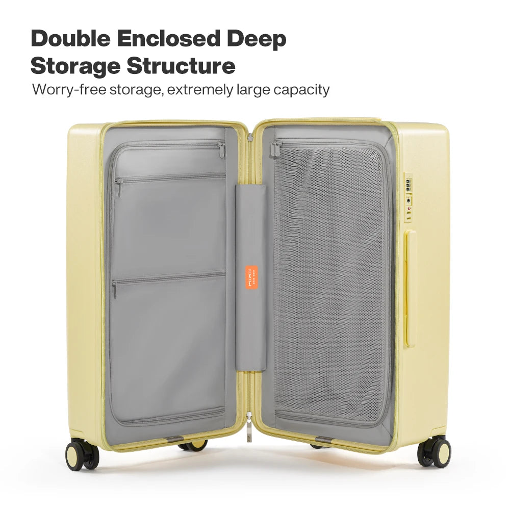 Valise Mixi M9301 – Grande capacité, 24 et 26 pouces, PC, roulettes pivotantes, serrure TSA, unisexe