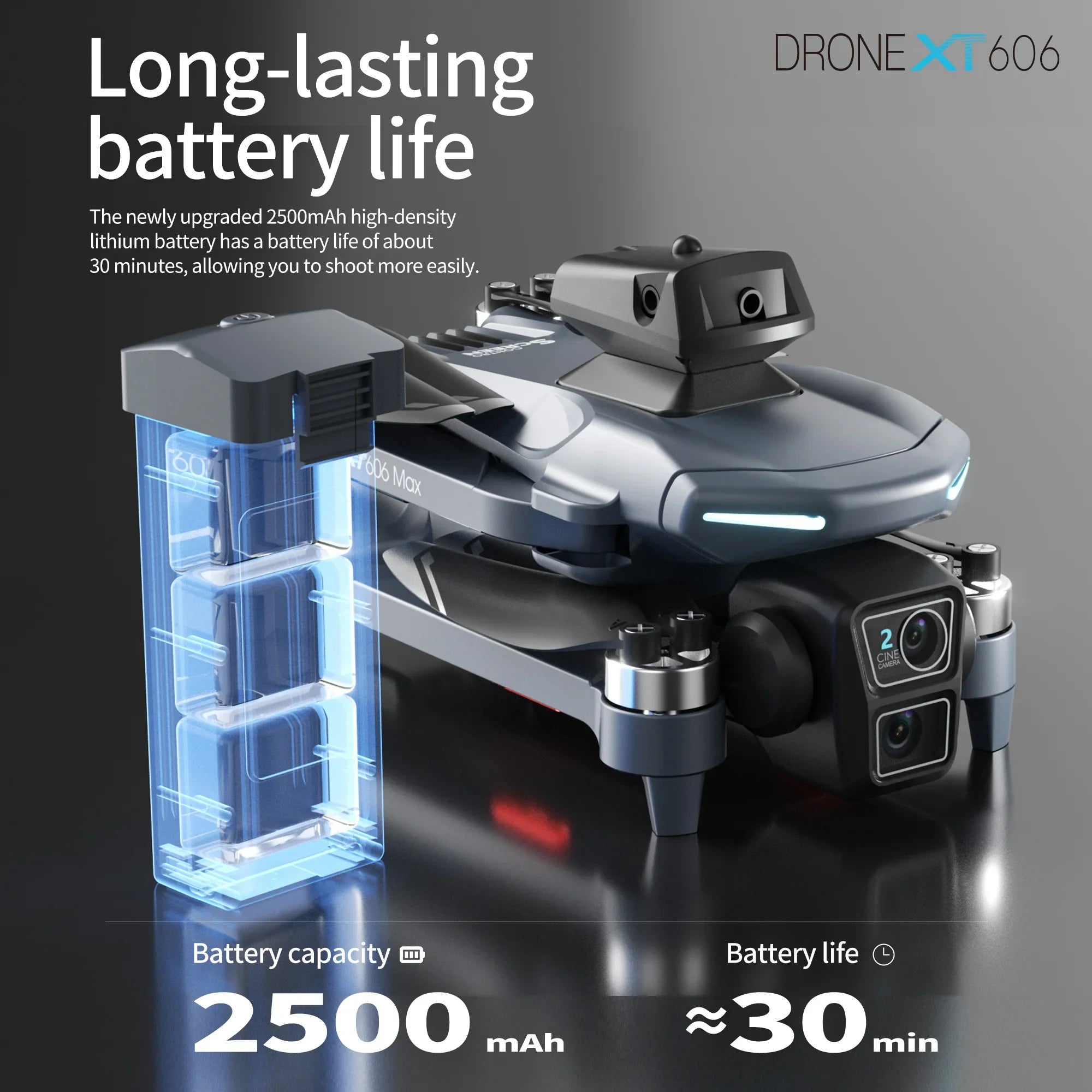 Drone Xiaomi Mijia XT606 GPS 8K professionnel avec double caméra HD, 360° d'évitement d'obstacles, 5G WiFi FPV avec écran, quadcopter
