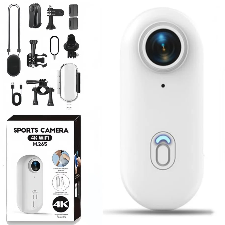 Mini caméra d’action 4K H88 Kaysunlink – Caméra POV compacte WiFi avec boîtier étanche