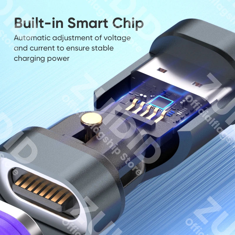 Adaptateur magnétique USB C vers Type C 240W, 16 broches 5A, Charge rapide, convertisseur de données mâle vers femelle pour Samsung iPhone 15 Pro iPad MacBook