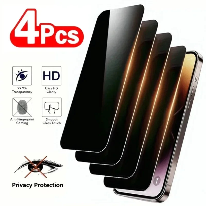 Film en verre trempé de confidentialité pour iPhone – Protection écran anti-espion