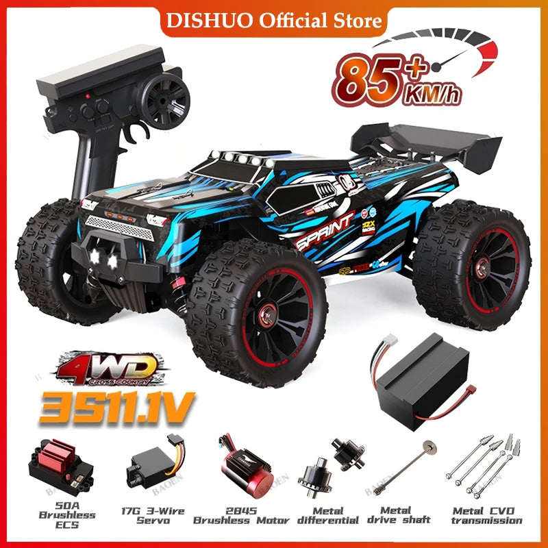 SCY9522PRO 85 KM/H voiture RC haute vitesse sans brosse 4WD tout-terrain dérive télécommande voiture 1:16 voitures de course professionnelles SCY9522 50 KM/H