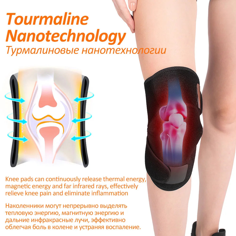 Self-heating tourmaline knee brace, knee support, knee pain, 2 pieces