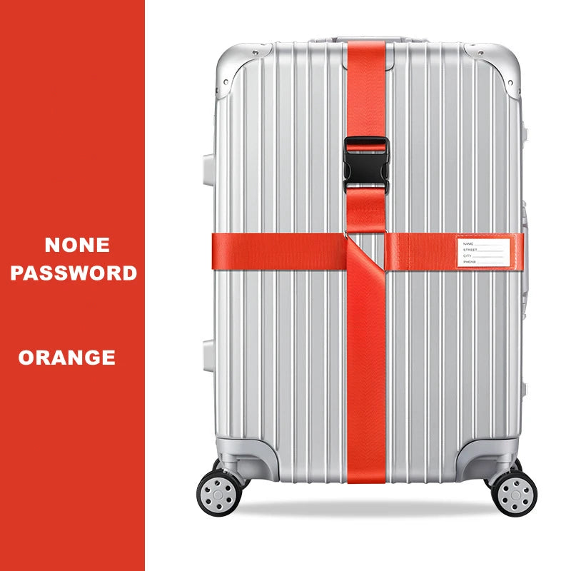 Sangle de bagage antivol, sangle croisée à code, emballage réglable, ceinture de bagage, valise, ceintures de coffre