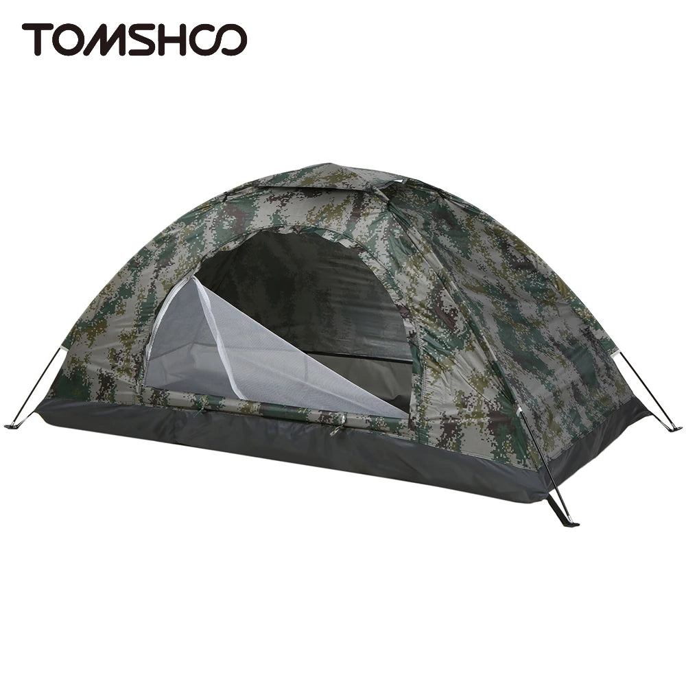 Tente de camping ultralégère monocouche Tomshoo, tente de randonnée portable, revêtement anti-UV, UPF 30 +