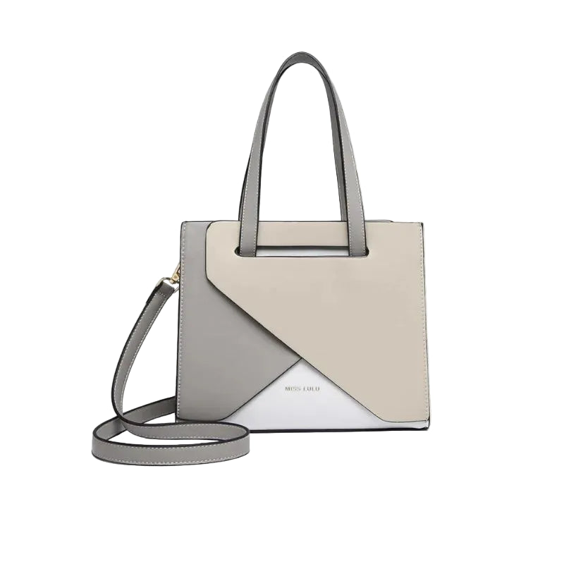 Sac à main en cuir PU pour femme Miss Lulu – sac à bandoulière moyen avec sangle réglable et poignée