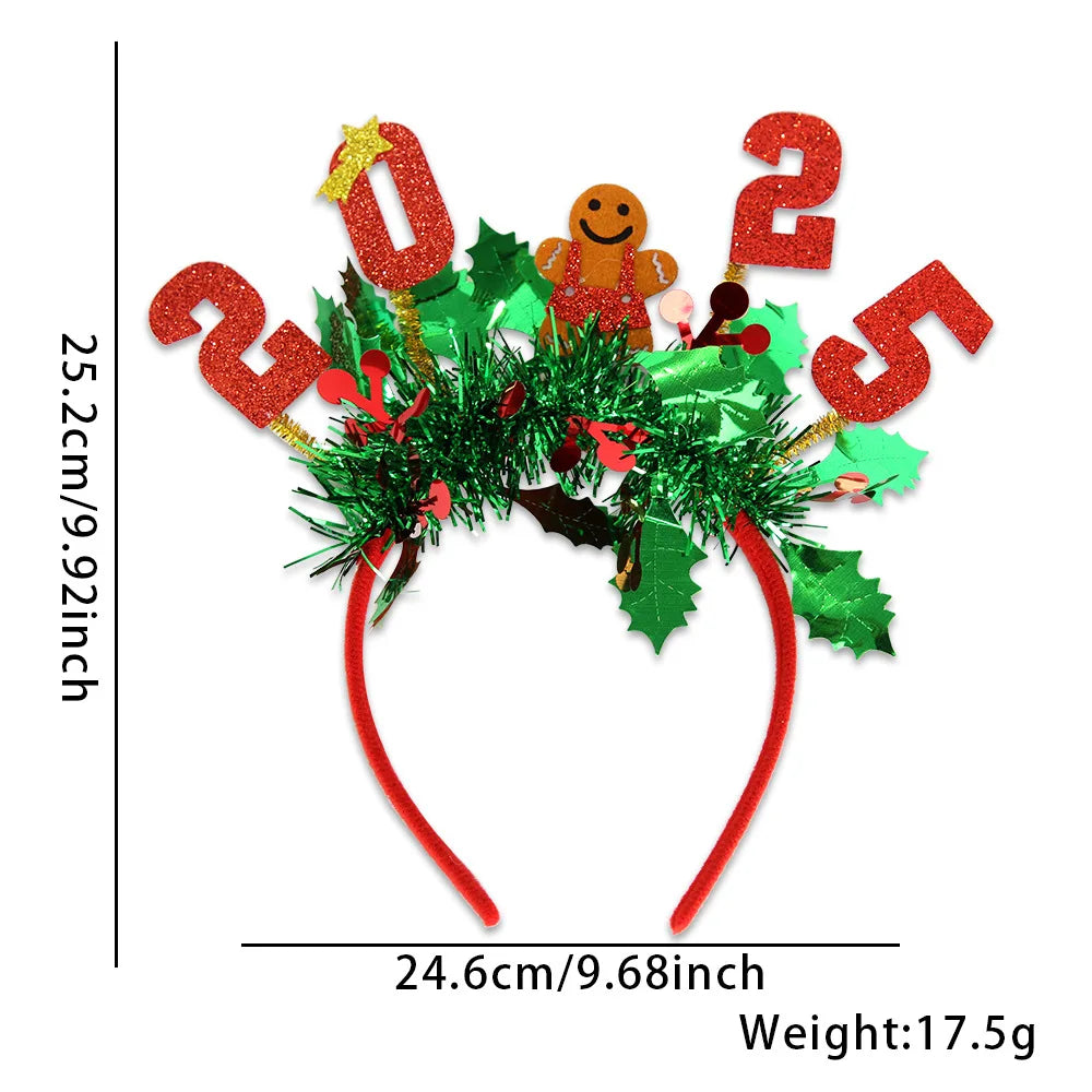 Serre-tête décoratif, Bandeaux du Nouvel An et de Noël - Cerceaux pour cheveux de bonhomme de neige de renne