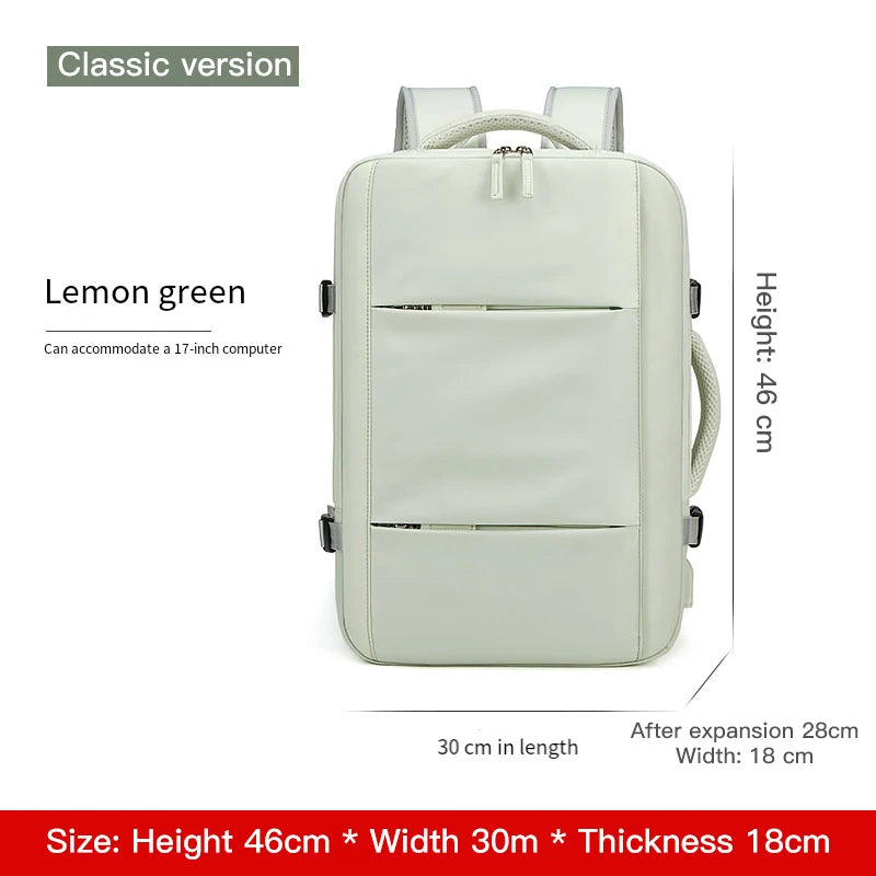 Sac à dos d’affaires extensible – grande capacité pour hommes, idéal pour courts voyages d’affaires