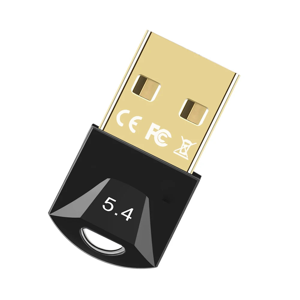 Adaptateur USB Bluetooth 5.4 sans fil pour ordinateur PC et ordinateur portable, transmetteur récepteur audio, dongle