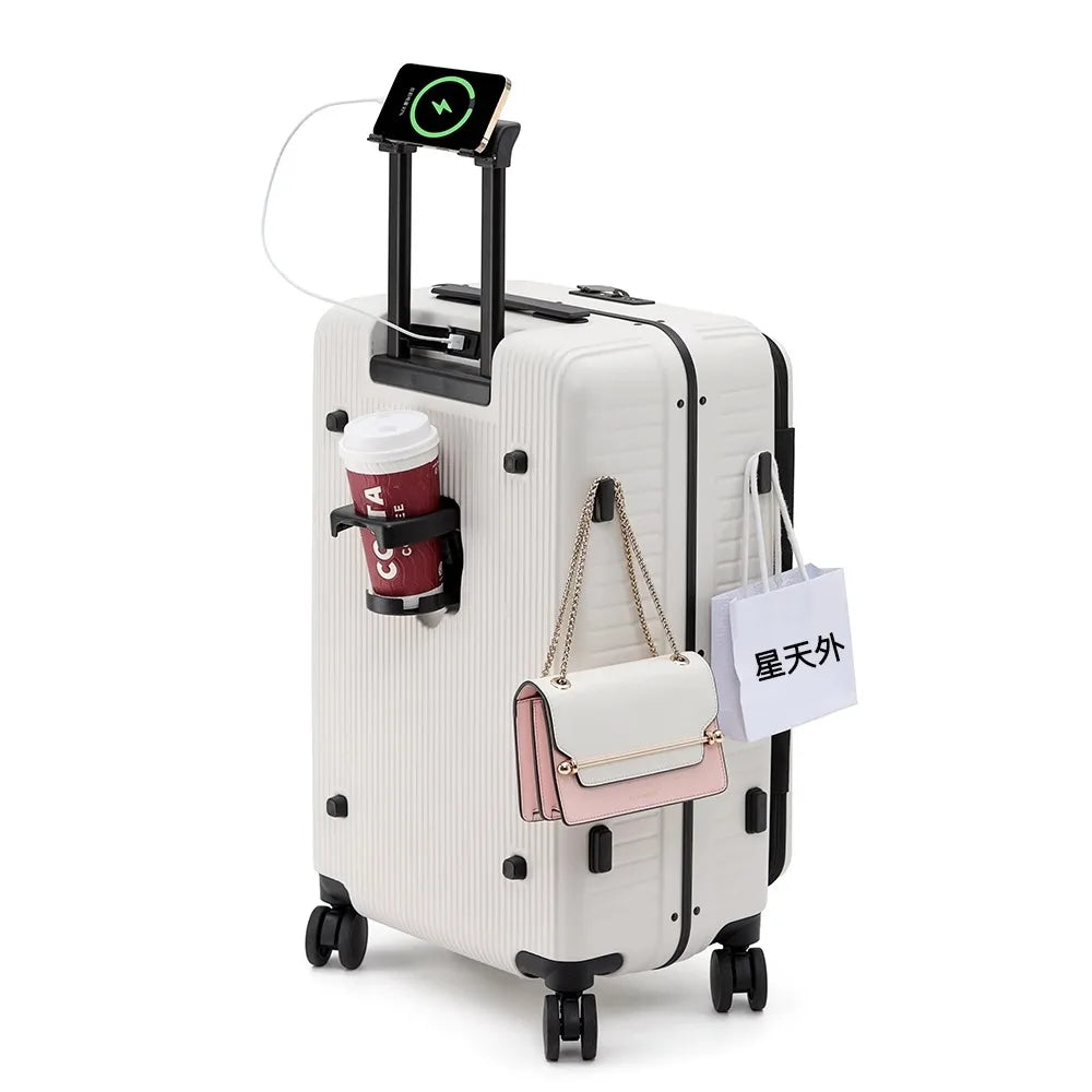 Valise SUSHIMU – Roulettes avec ouverture avant et boîte à mot de passe, cabine 20 et 24 pouces