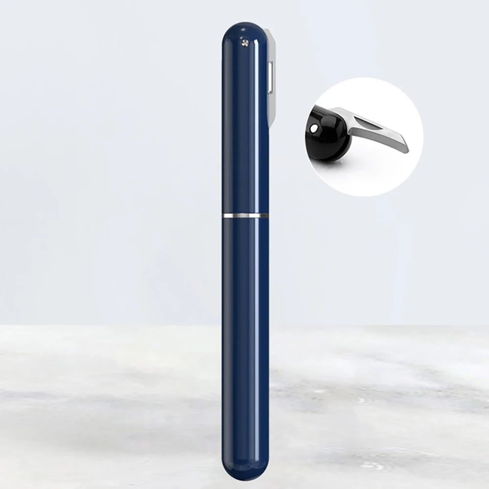 Tire-bouchon à pompe à air en acier inoxydable – Ouvre-bouteille de vin rapide et portable en forme de stylo