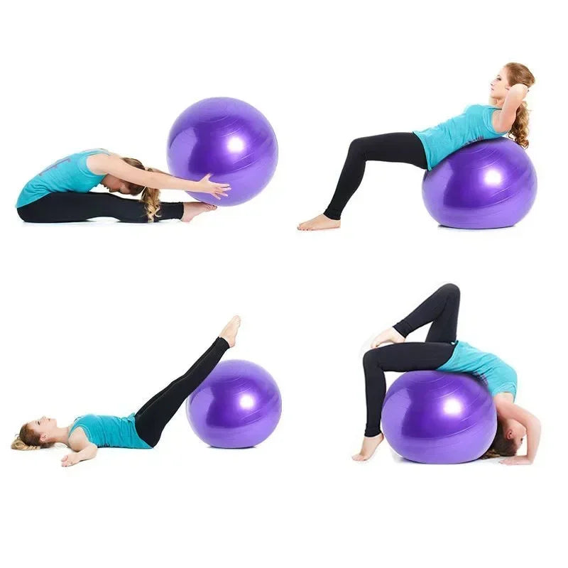 Ballon de yoga gonflable en PVC de 45 à 85 cm, grand ballon d'exercice épais pour la gym, le fitness, le pilates et l'équilibre