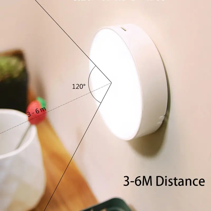 Veilleuse LED intelligente à capteur de mouvement, éclairage automatique d'urgence, chargement USB