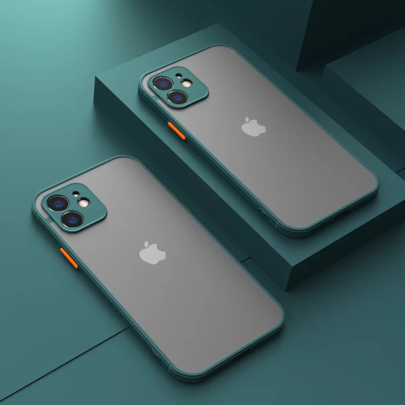 Coque antichoc en Silicone souple, rigide transparent pour iPhone Mini X XR XS 7 8 Plus