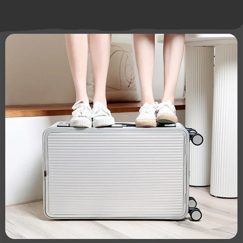 Valise SUSHIMU – Aluminium étanche avec roulettes, cabine 20, 24 et 26 pouces