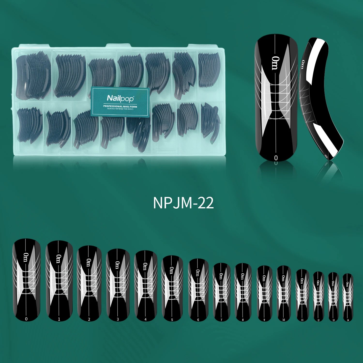 Effet Manucure Française Rapide, Réutilisables - Nailpop Formes Doubles pour Ongles 150 pièces