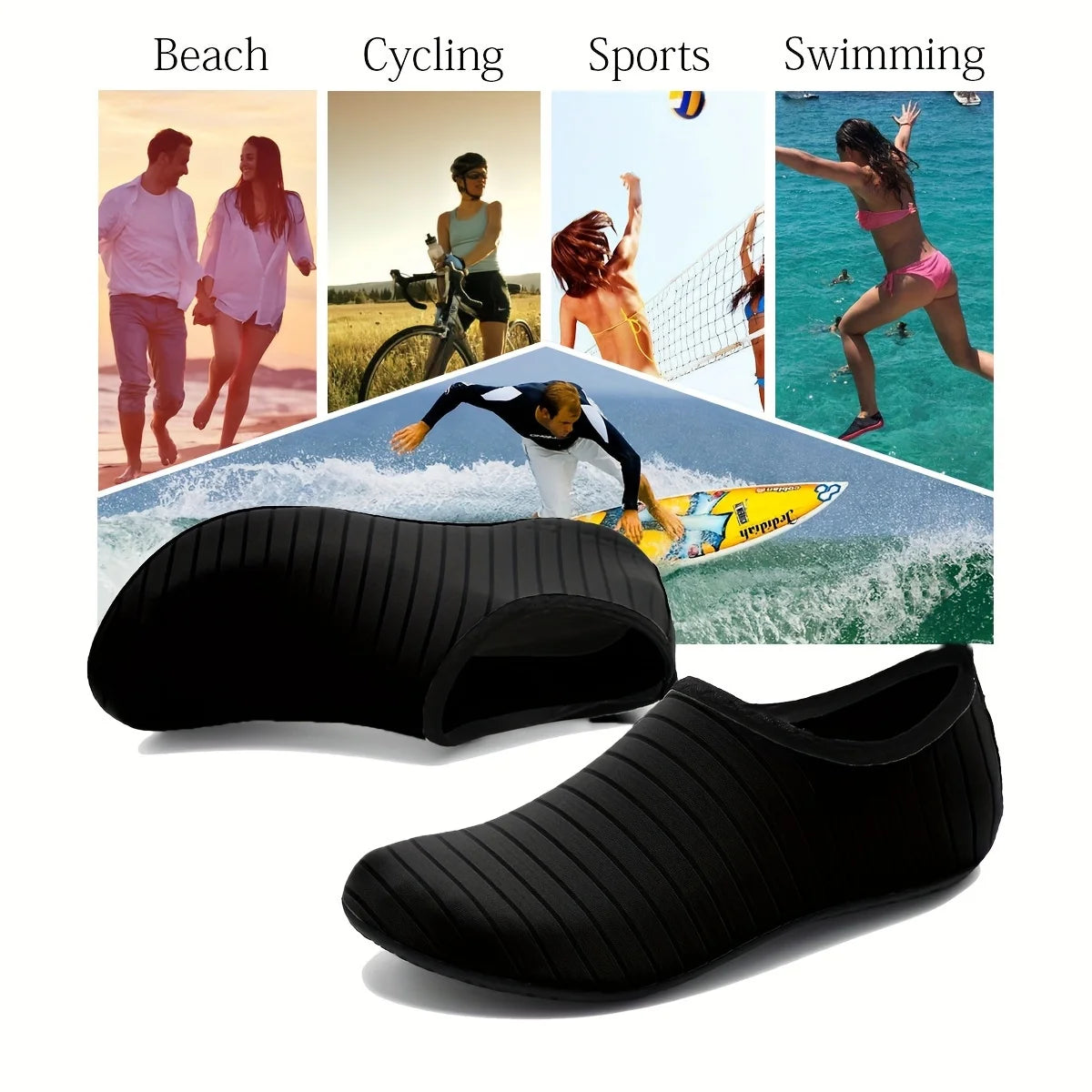 Chaussures d'eau, chaussettes pieds nus, antidérapantes, à séchage rapide, plage, natation, Sports aquatiques