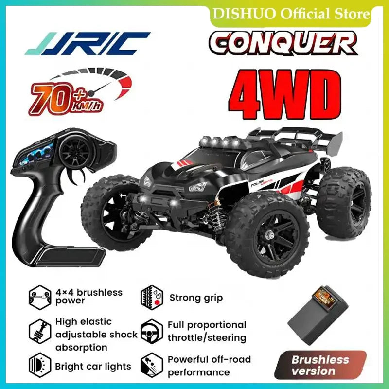 Voiture RC JJRC-Coche Teledirigido 1:14, Escoacrylate Motor Sin en 70 KM/H. Voiture de course télécommandée, haute vitesse, 50 km/h