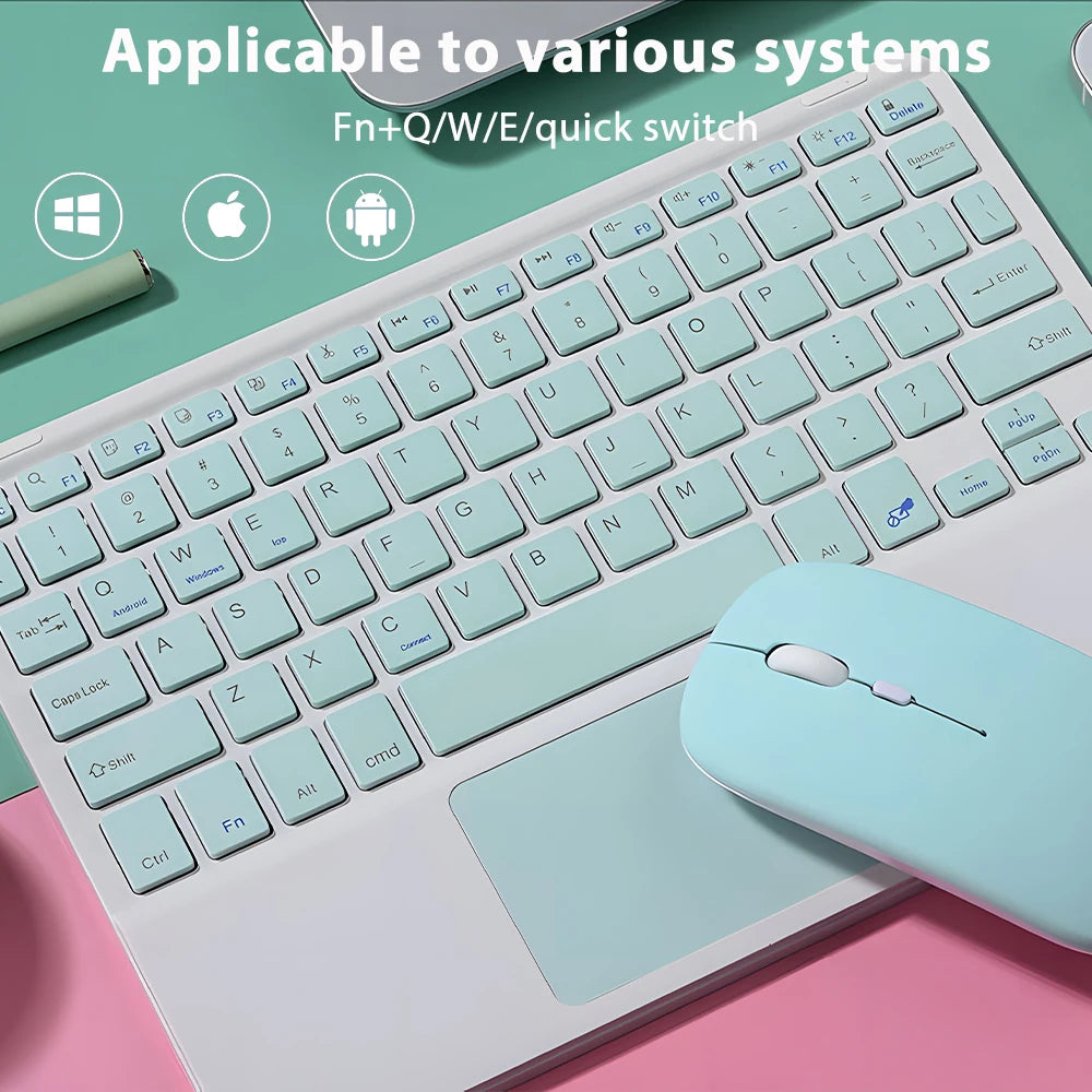Drahtlose Bluetooth-Tastatur und -Maus, TouchSub, iPad, Xiaomi, Samsung, Huawei, Android, iOS, Windows