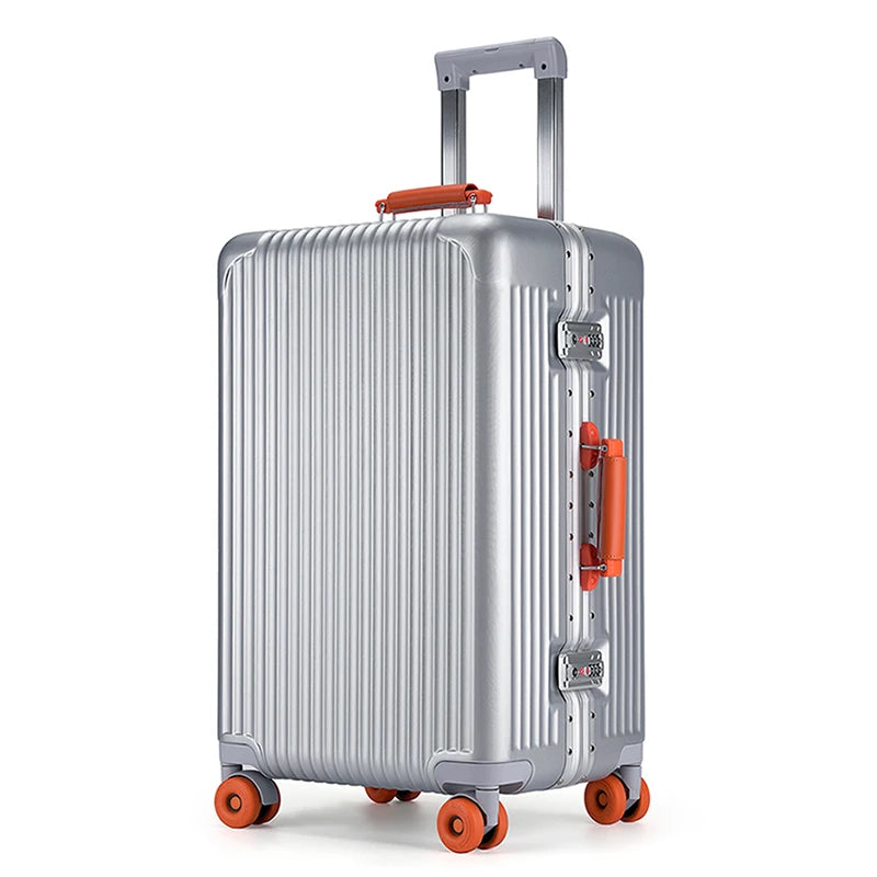 Bagage étudiant en PC + ABS avec cadre en aluminium – valise à roulettes, 20, 24 et 26 pouces