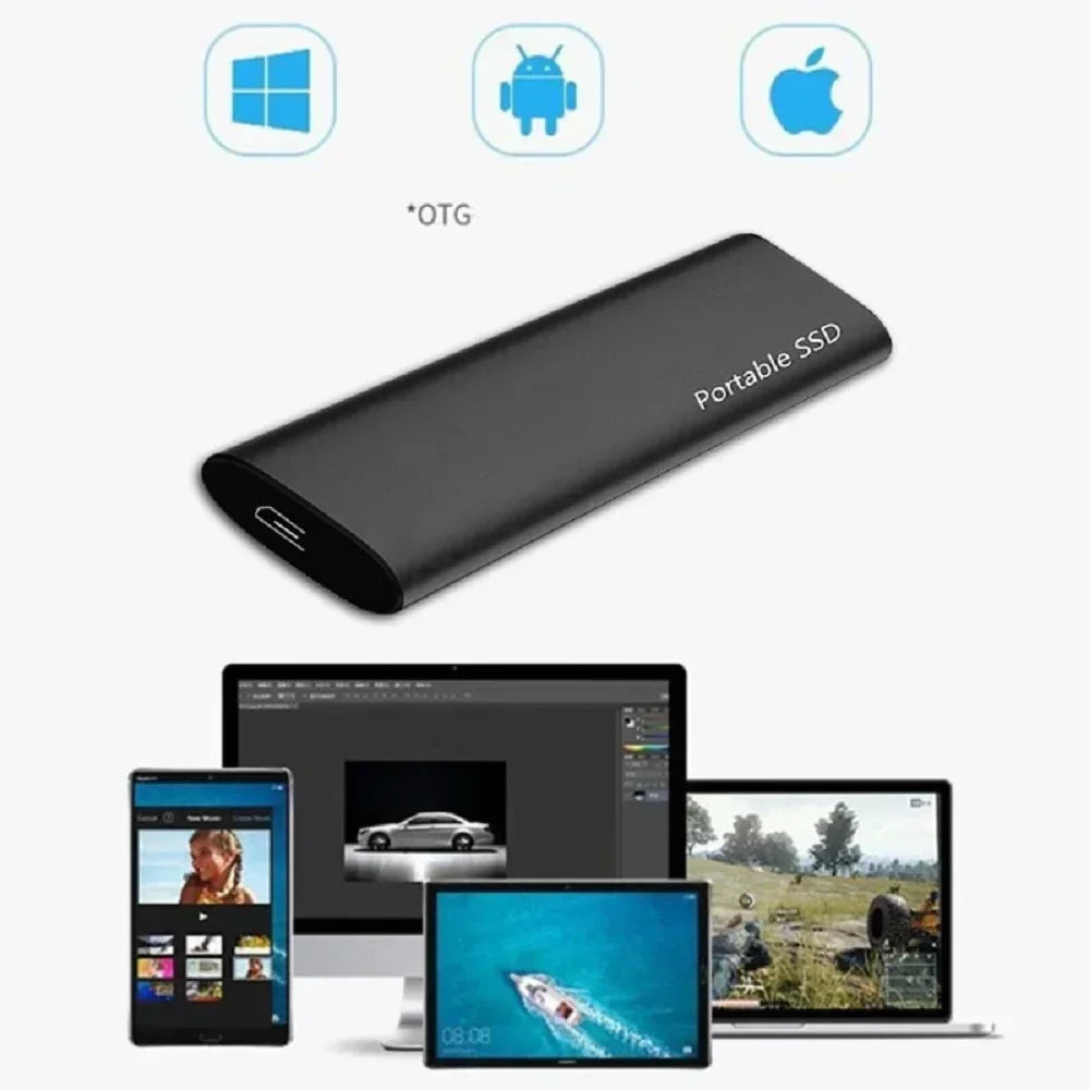 Disque dur externe haute vitesse pour ordinateur portable, USB 3.1, interface de type C, stockage, 1 To, 2 To