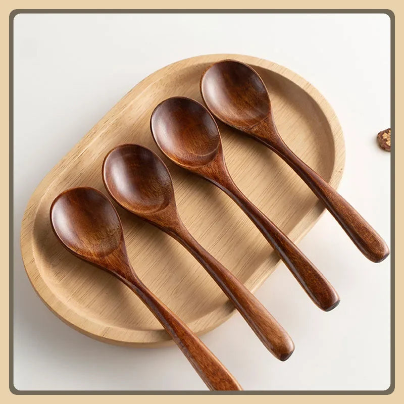 Cuillère à Riz Sec en Bois Foncé, Ustensiles de Cuisine