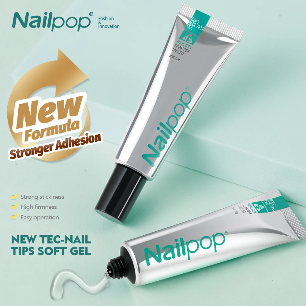 20 g künstlicher Nagelkleber, selbstklebender Nagellack, UV-Gel, weiche, langlebige Maniküre-Produkte