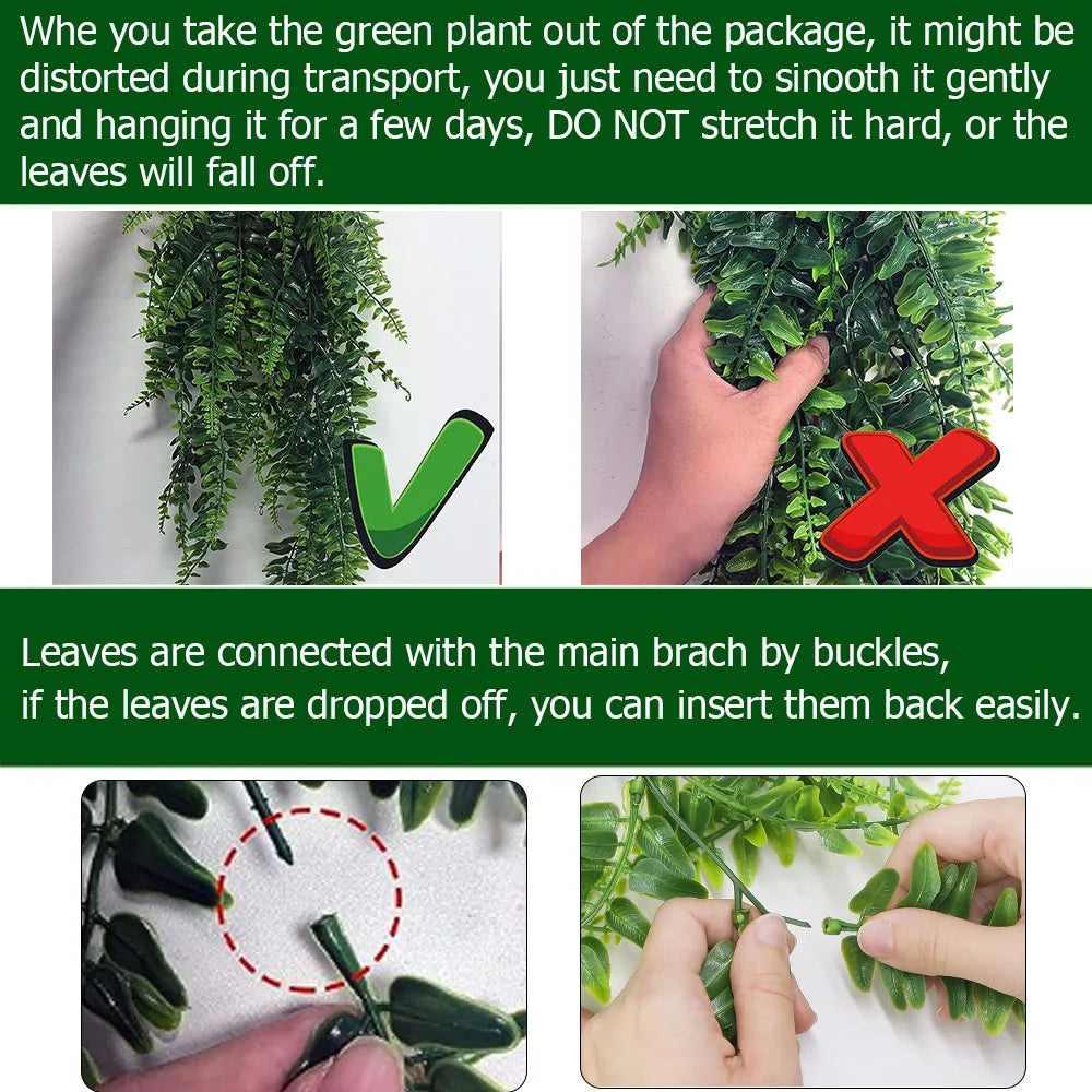 Plante Artificielle de Vigne en Faux Rotin de 82cm, Décoration de Maison, plante en Plastique, Décorations intérieur/extérieur.