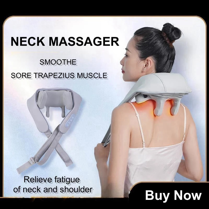 Appareil de massage 6D, pour le cou, Masseur de cou et d'épaules