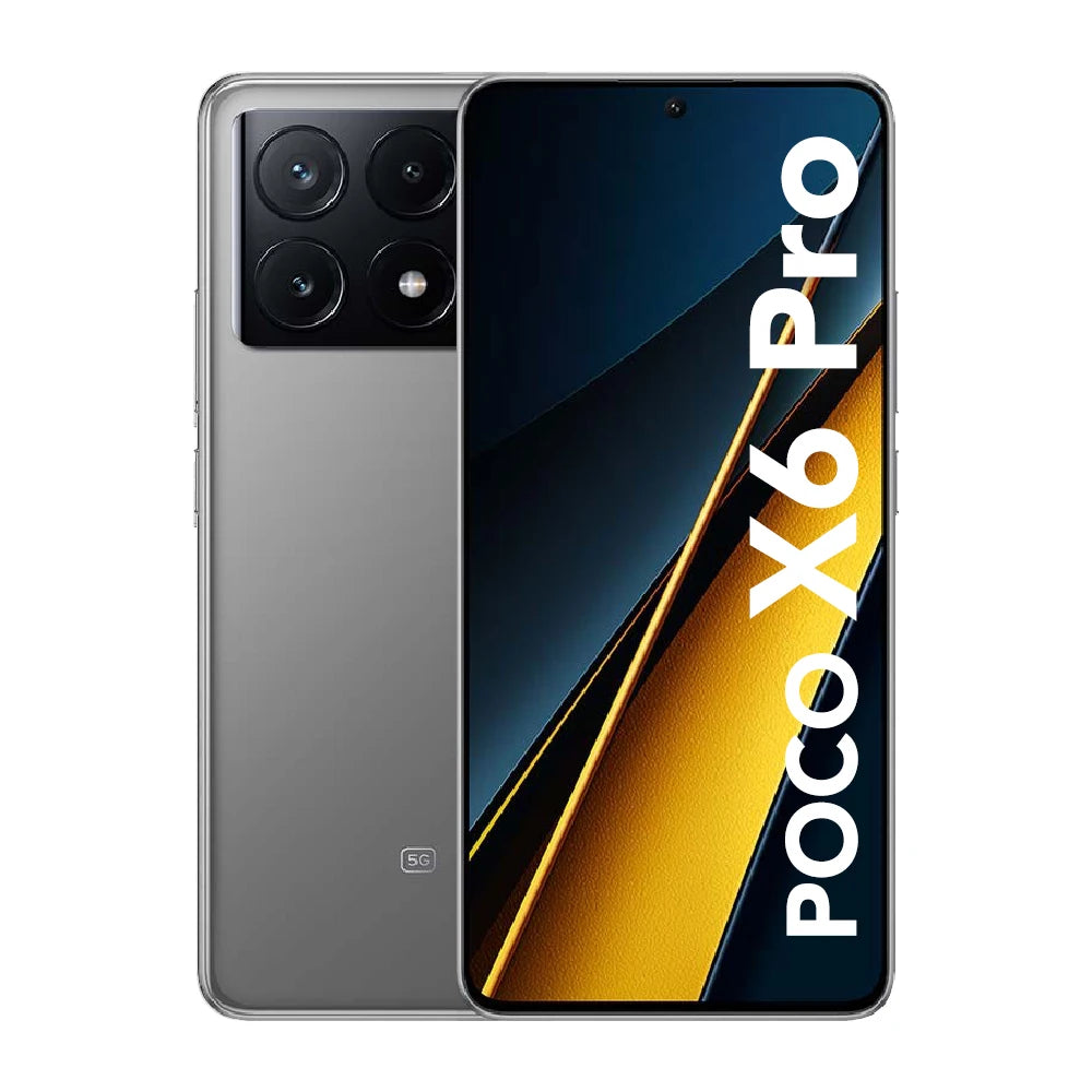 Téléphone portable Xiaomi POCO X6 Pro 5G, 8 Go, 256 Go, 12 Go, 512 Go, NDavid EU Charger, Global Version, Mobile Phone