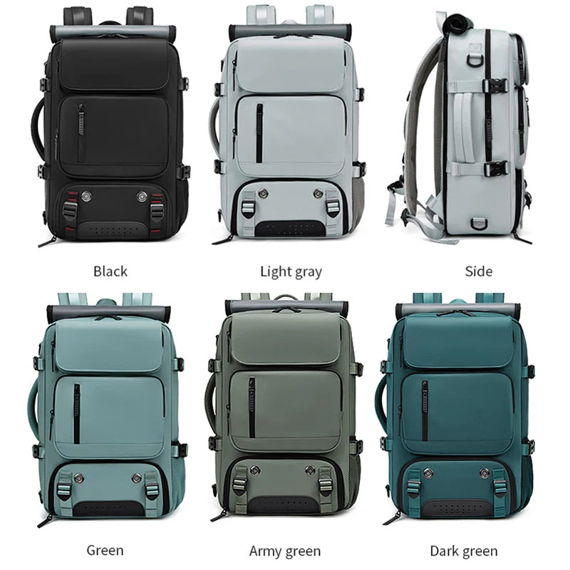 Sac à dos SUSHIMU – Voyage en plein air à double épaule pour hommes, grande capacité, compartiment ordinateur portable