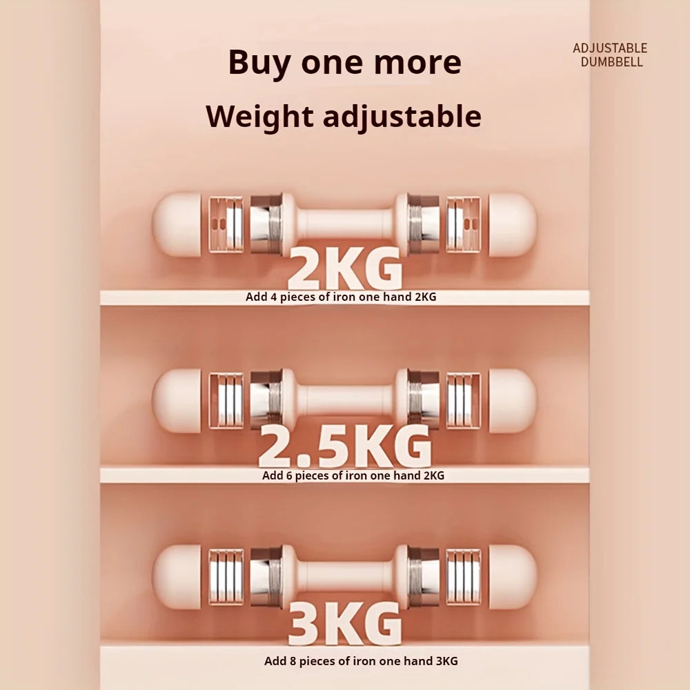 Hanteln, Fitnessgeräte, stabil, langlebig, Hanteln, Gewicht, Bodybuilding, Heimtraining für Frauen, Fitnessgeräte, 2 Stück, 1,5–3 kg
