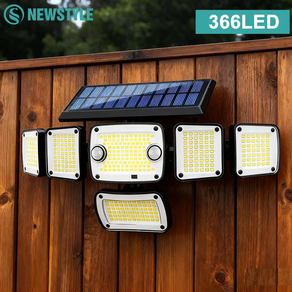 T-NEWSTYLE 366 LED Solar-Außenleuchte