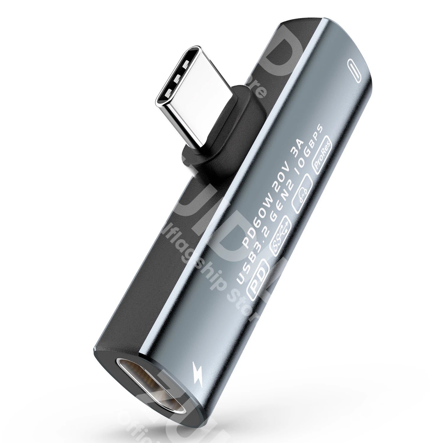 Adaptateur audio USB Type-C, 2 en 1, USB 3,2, 10Gbps, PD 60W, charge rapide, convertisseur de téléphone pour iPhone 15 Pro, Samsung