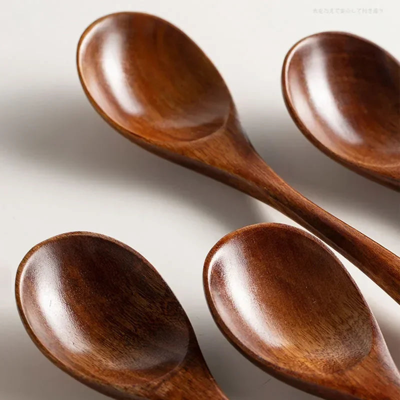 Cuillère à Riz Sec en Bois Foncé, Ustensiles de Cuisine