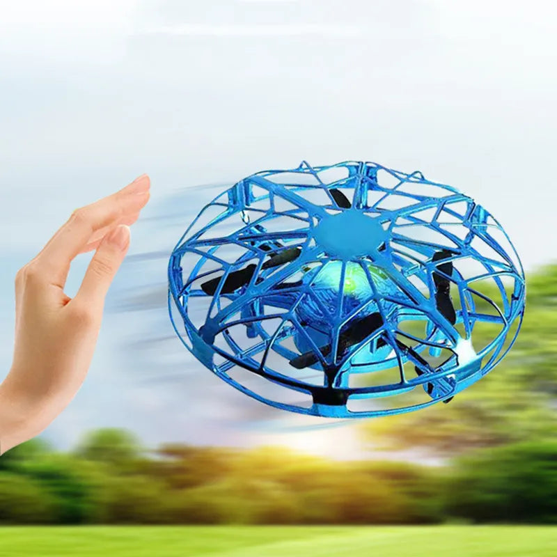 Drone Jouet Électrique pour Enfants – Hélicoptère et OVNI Volant à Induction, Contrôle Main et Détection d’Obstacle