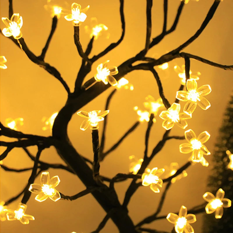 Lampe LED en Forme d'Arbre en Forme de Fleur d'Érable, Luminaire Décoratif, Idéal pour une Table et ou une Chambre à Coucher