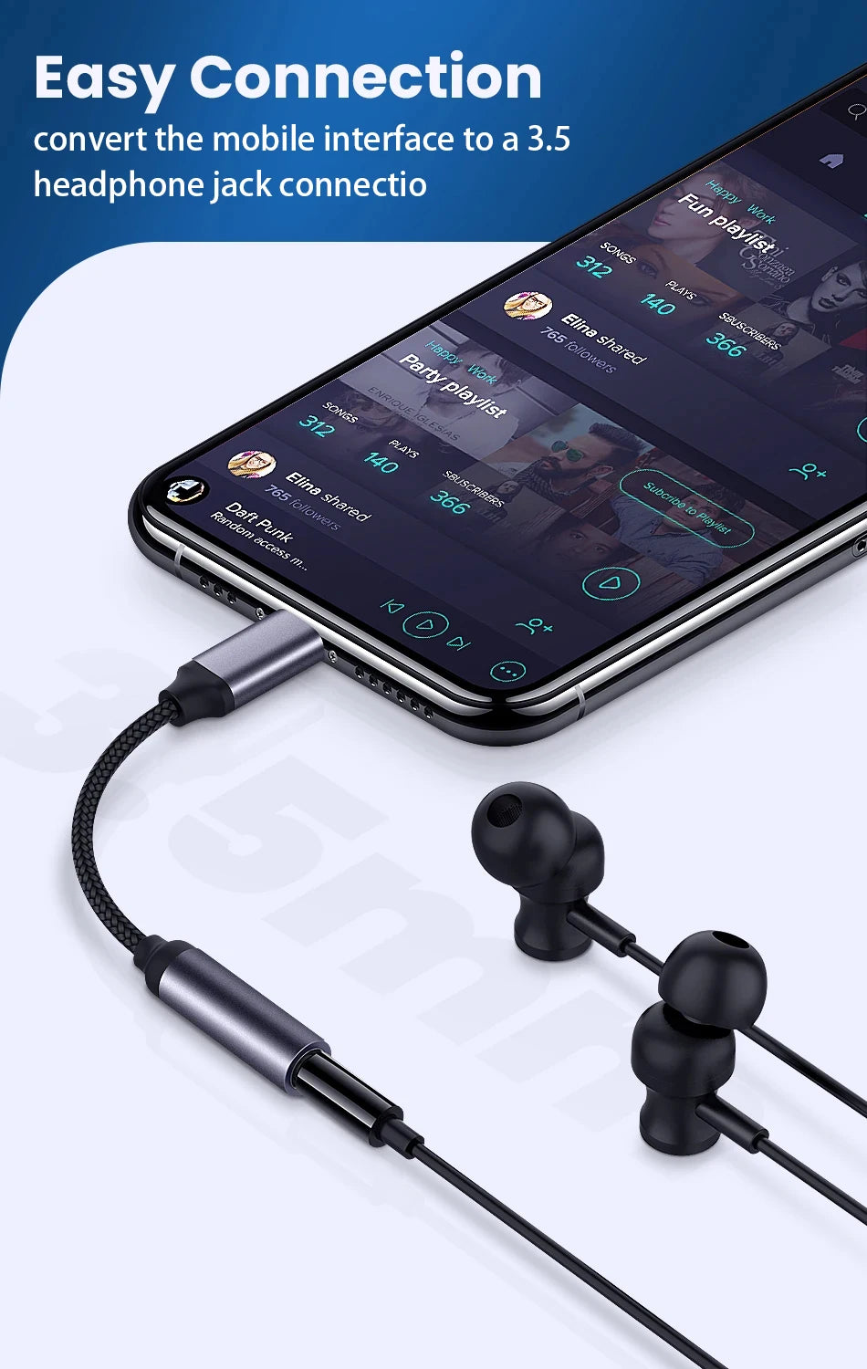 Adaptateur de câble Jack AUX pour IOS à 3 5 MM, pour iPhone 12 13 14 Pro, connecteur de casque, séparateur Audio, accessoires pour iphone