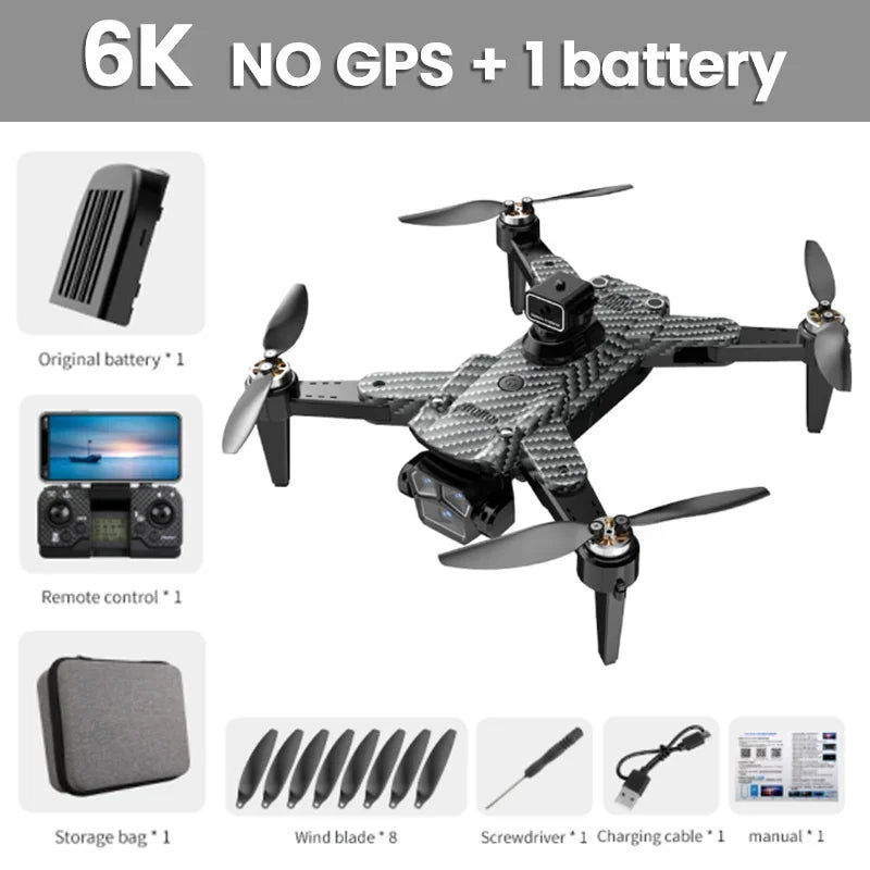 Drone Pliable Professionnel 8K HD XIAOMI MIJIA S196GPS, GPS, Moteur Sans Balais et Évitement d’Obstacles