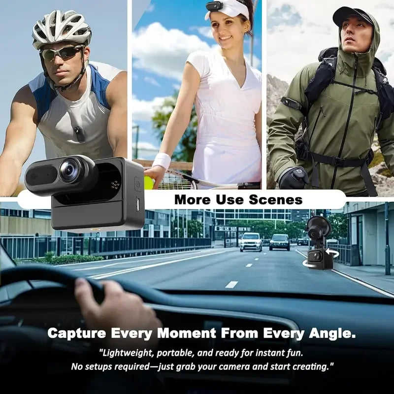 Mini caméra sport étanche VD02 Kaysunlink – 1080P FHD WiFi avec grande autonomie