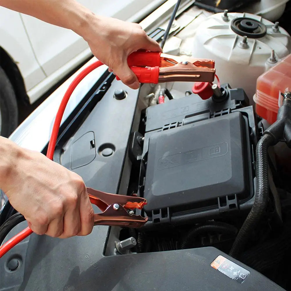 Câble de démarrage d'appoint de batterie de voiture, câble de démarrage d'urgence, fourgonnette SUV, double extrémité avec pinces, 1.8m, 500A