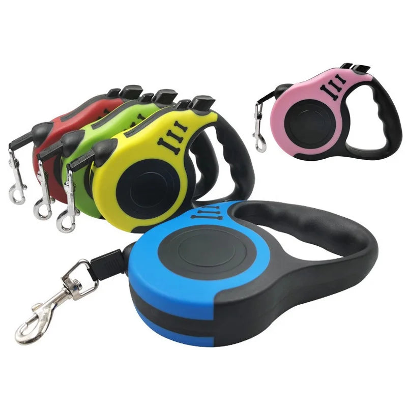 Laisse rétractable automatique pour chien, ceinture flexible, produit pour petit, moyen et grand chien, 3 m, 5 m