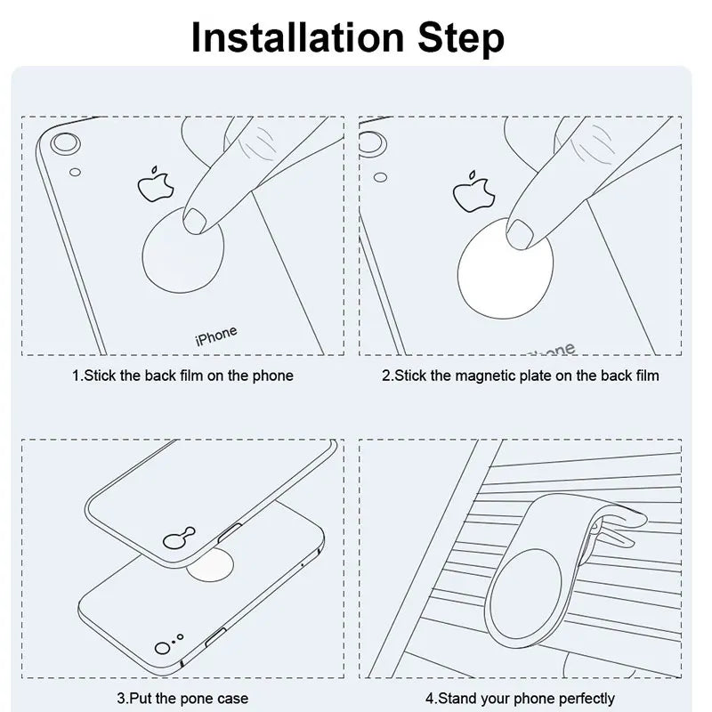 Support de téléphone magnétique pour voiture, Clip de ventilation, Rotation, Support GPS pour téléphone portable Xiaomi Red Mi Huawei Samsung, Support de téléphone voiture
