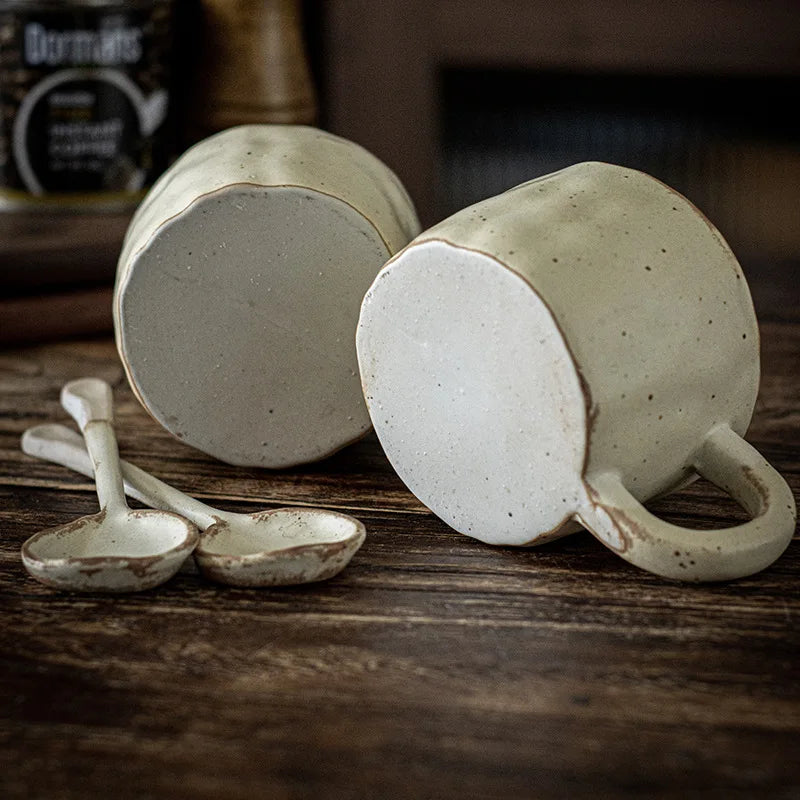 Tasses en céramique faites à la main de style rétro japonais, tasse à café, thé, tasse à eau, tasse à boisson