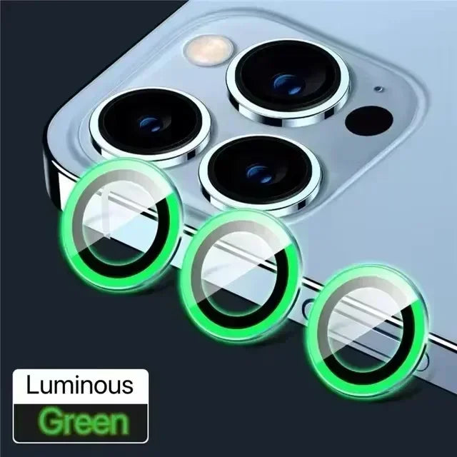 Verre de protection d'objectif en métal, 3 pièces, pour iPhone 13 12 11 15 16 17Pro Max Mini, Film de protection d'objectif de caméra arrière pour iPhone 16 15 Plus