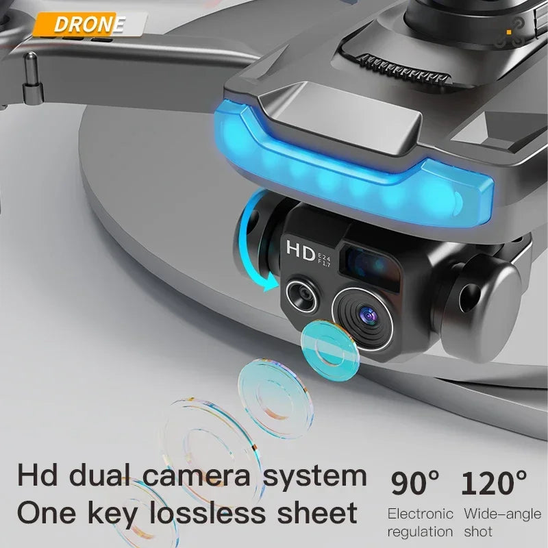 Drone P15 – Caméra professionnelle 4K/8K, GPS et double caméra avec évitement d’obstacles omnidirectionnel