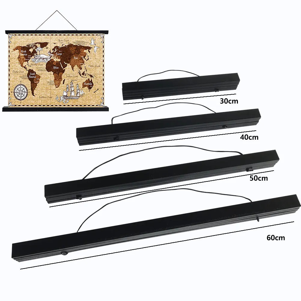 Cadre d'affiche magnétique en bois de pin, support de Photo suspendu pour images, impressions sur toile, affiche, défilement, support d'impression d'art